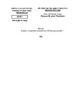 Đề kiểm tra định kỳ học kỳ I môn Mĩ thuật Lớp 9 (Thực hành) - Đề số 1 - Năm học 2017-2018 - Trường PTDTBT THCS Phăng Sô Lin (Có đáp án)